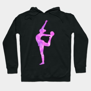 Pink Rhythmic Gymnast Ball Hoodie